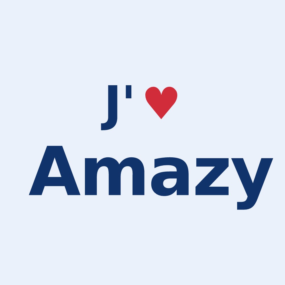 Sticker personnalisé Amazy — design J'aime Amazy