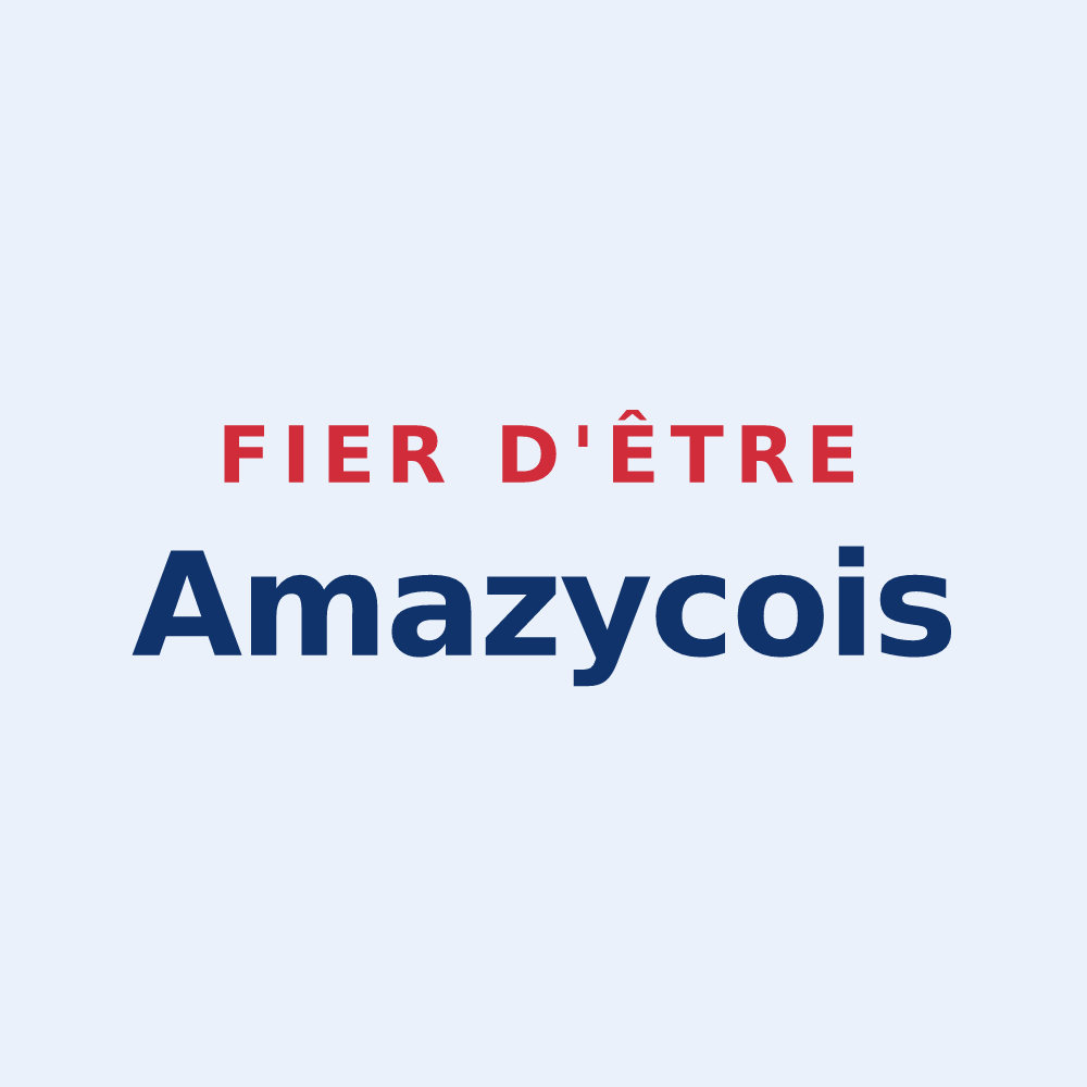 Sticker « Fier d'être Amazycois » — design pour Amazy