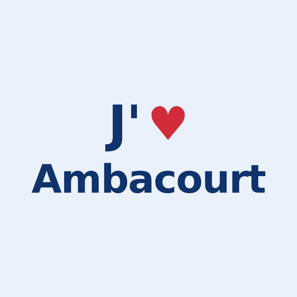 Sticker personnalisé Ambacourt — design J'aime Ambacourt