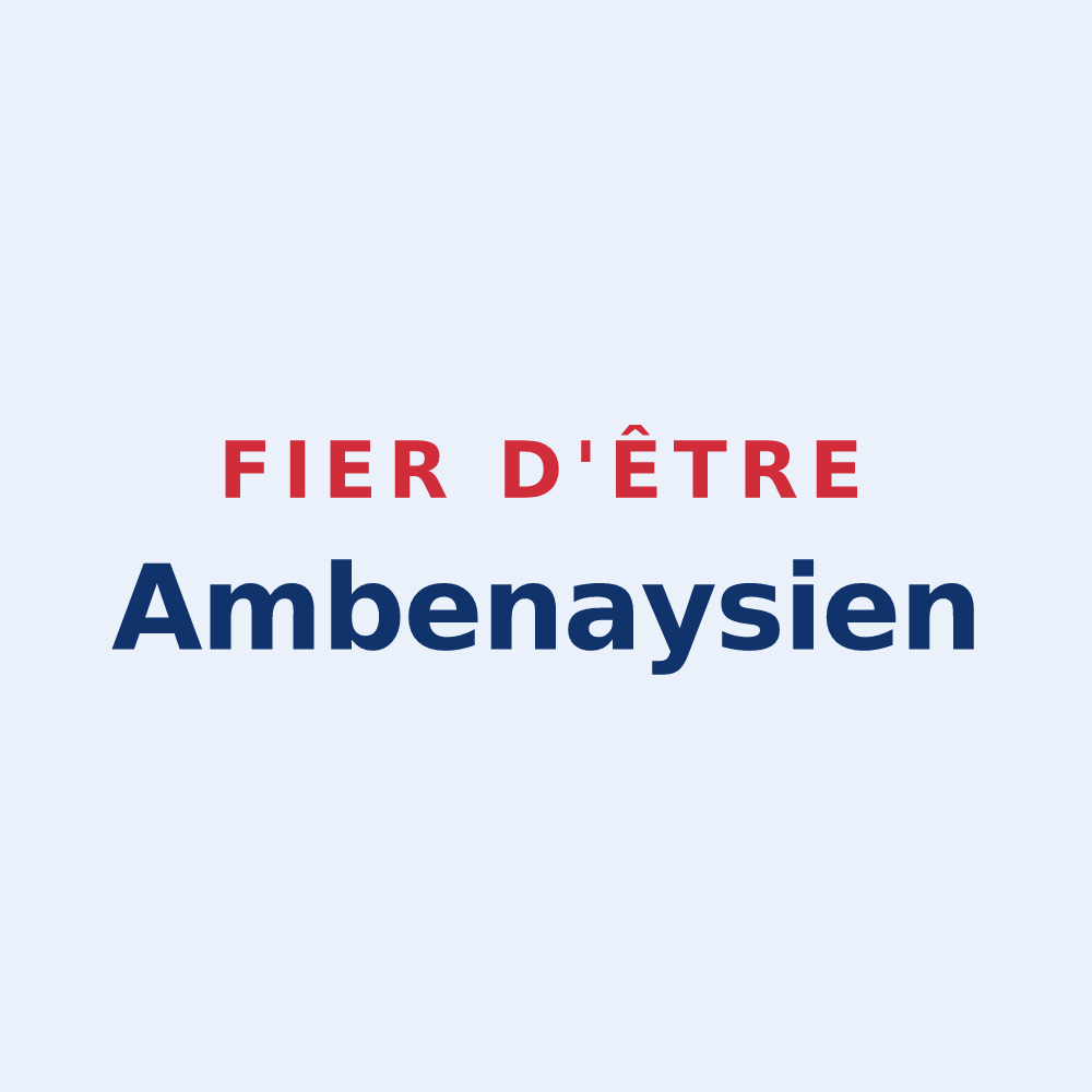 Sticker « Fier d'être Ambenaysien » — design pour Ambenay