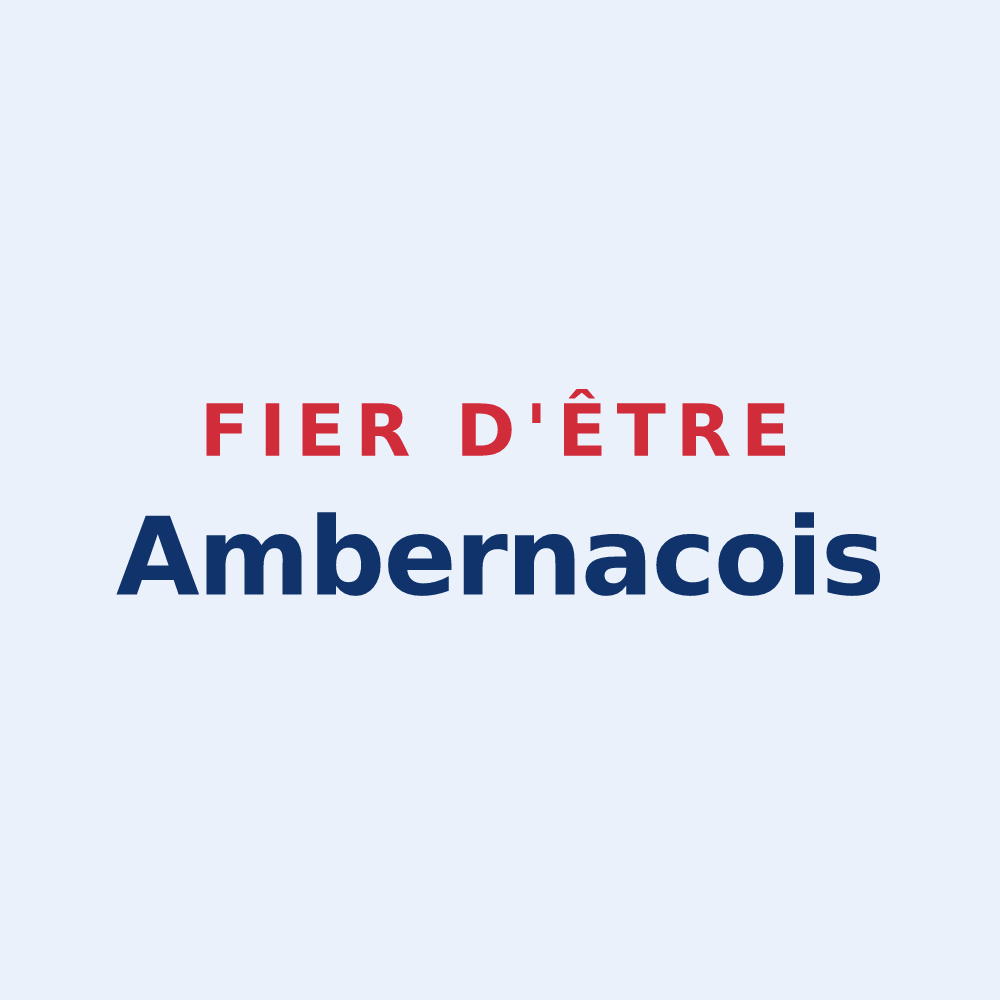 Sticker « Fier d'être Ambernacois » — design pour Ambernac