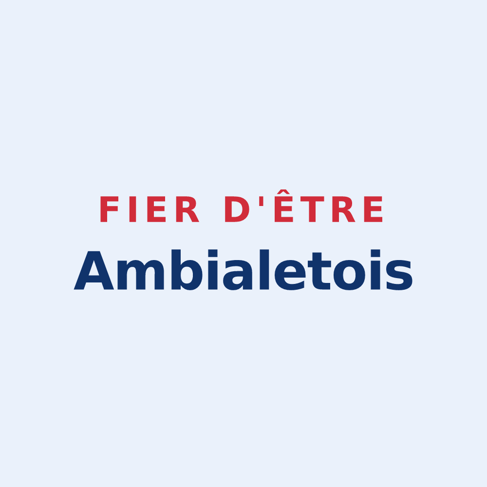 Sticker « Fier d'être Ambialetois » — design pour Ambialet