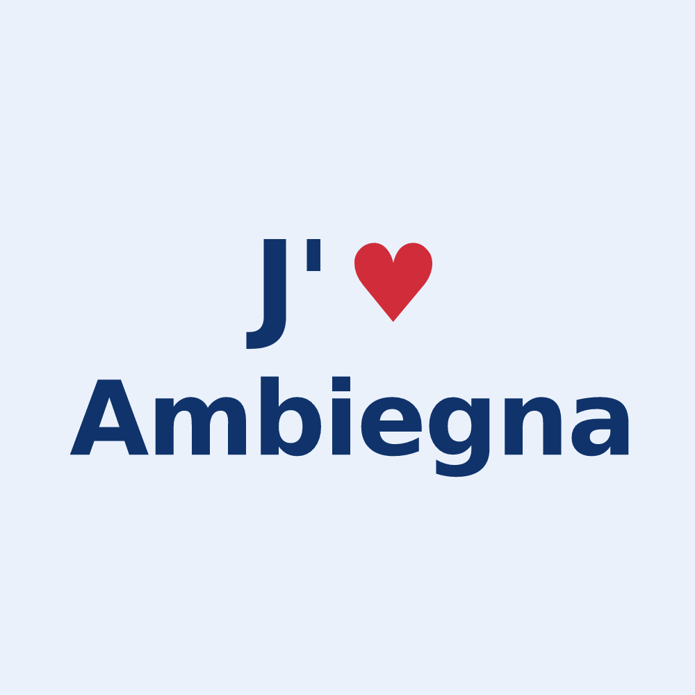 Sticker personnalisé Ambiegna — design J'aime Ambiegna