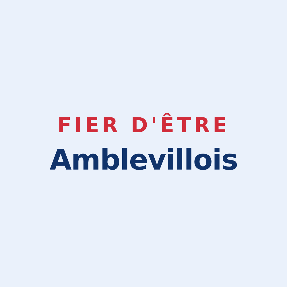 Sticker « Fier d'être Amblevillois » — design pour Ambleville