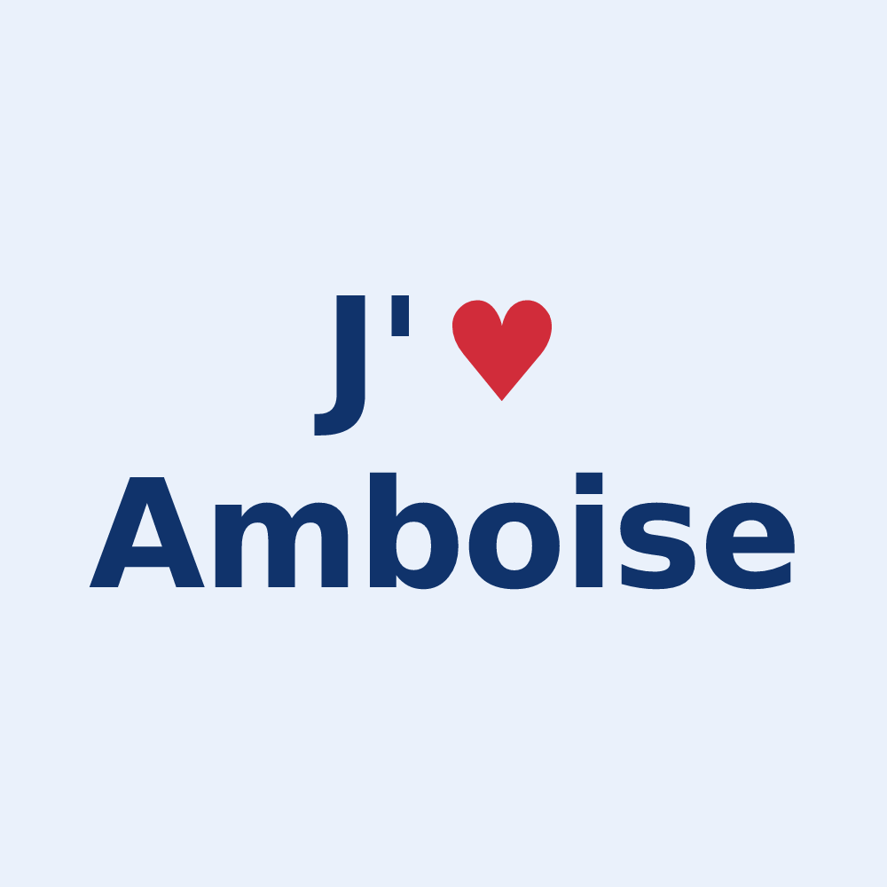 Sticker personnalisé Amboise — design J'aime Amboise