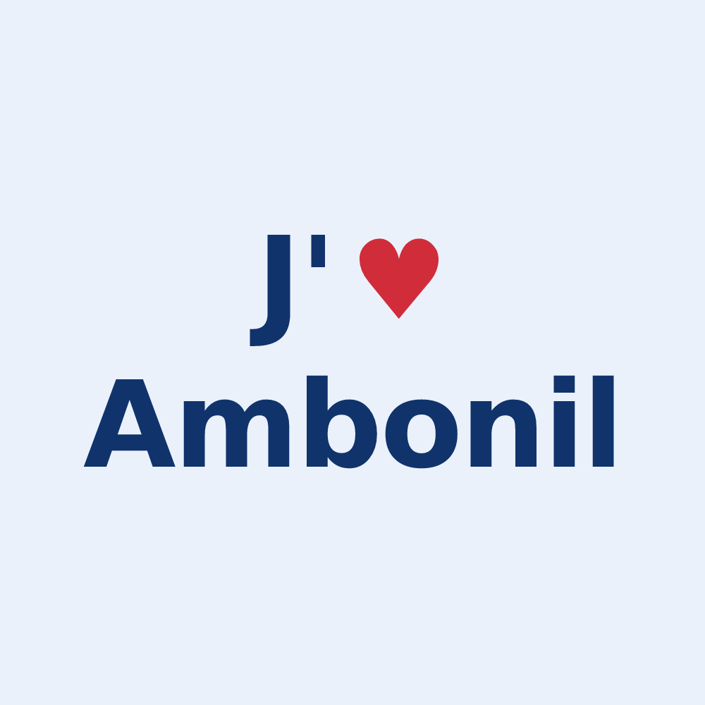 Sticker personnalisé Ambonil — design J'aime Ambonil
