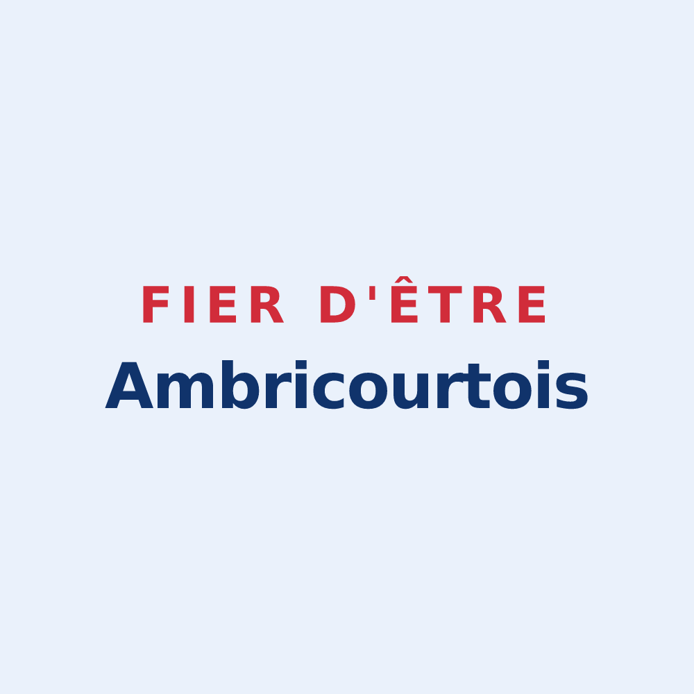 Sticker « Fier d'être Ambricourtois » — design pour Ambricourt