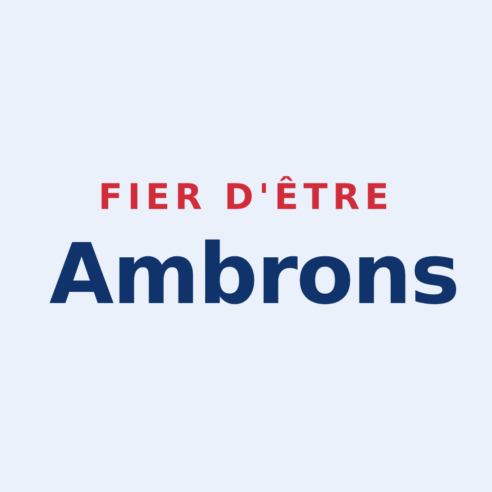 Sticker « Fier d'être Ambrons » — design pour Ambronay