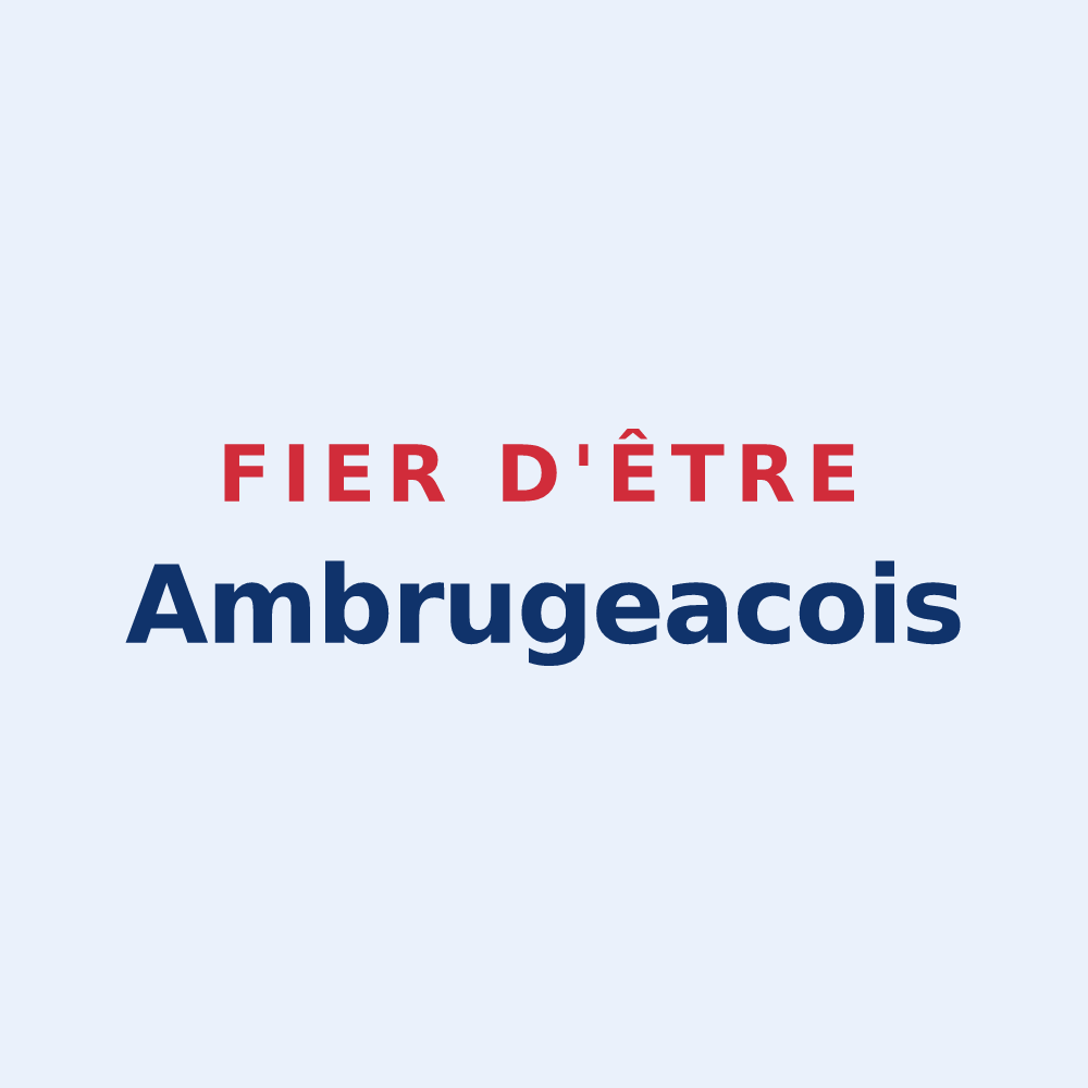 Sticker « Fier d'être Ambrugeacois » — design pour Ambrugeat