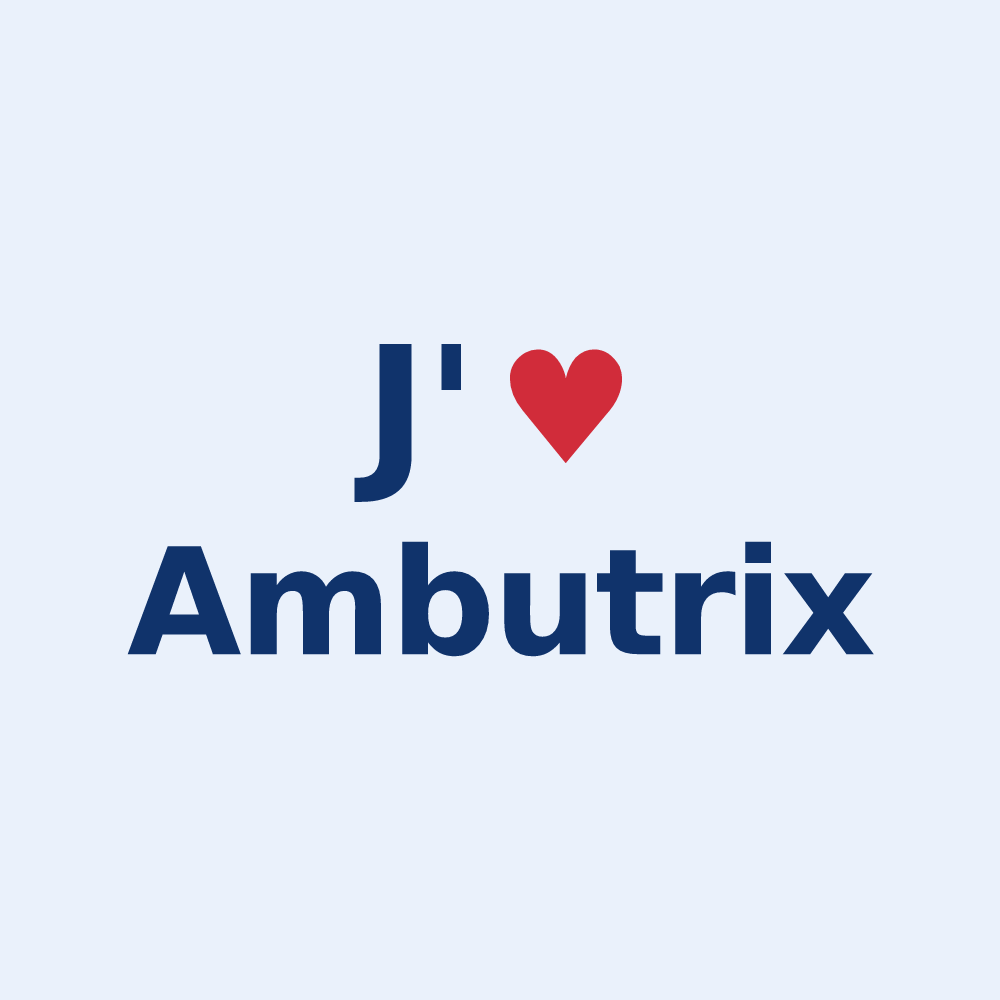 Sticker personnalisé Ambutrix — design J'aime Ambutrix