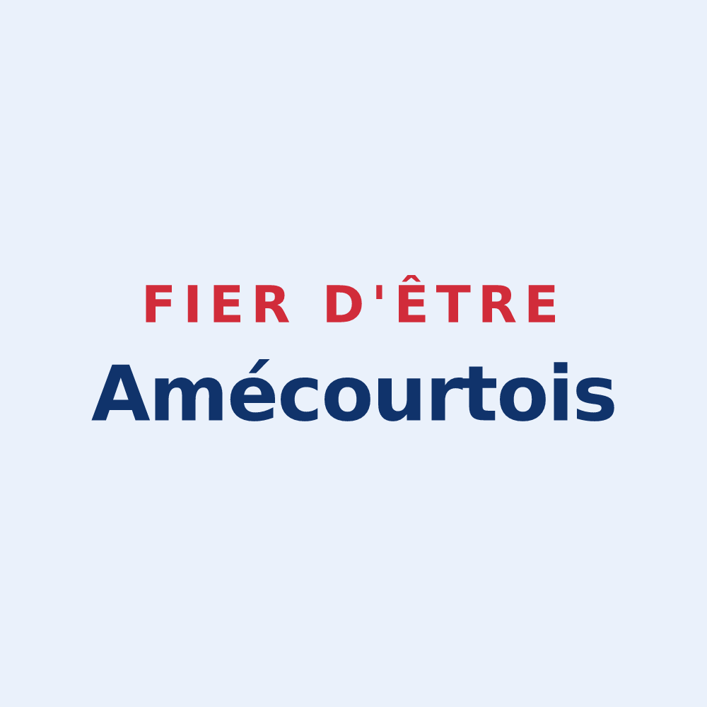Sticker « Fier d'être Amécourtois » — design pour Amécourt
