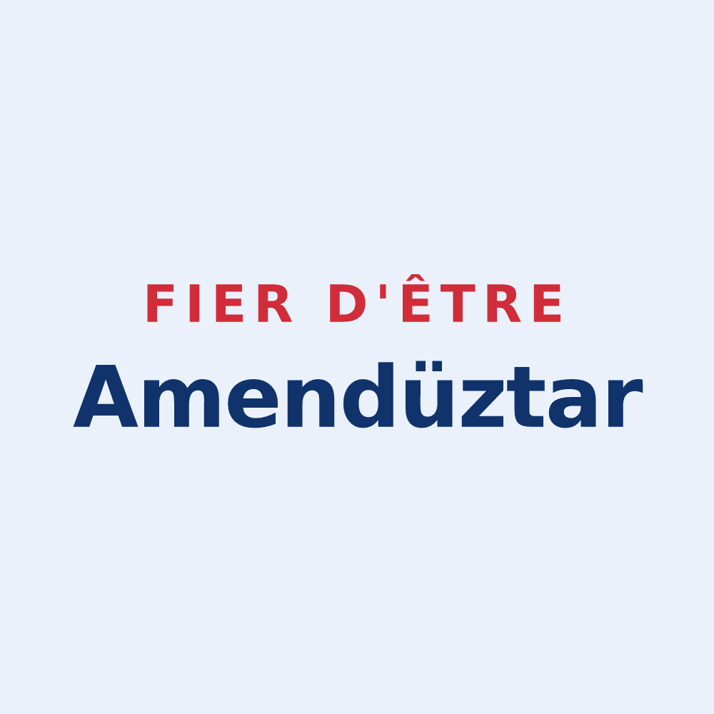 Sticker « Fier d'être Amendüztar » — design pour Amendeuix-Oneix