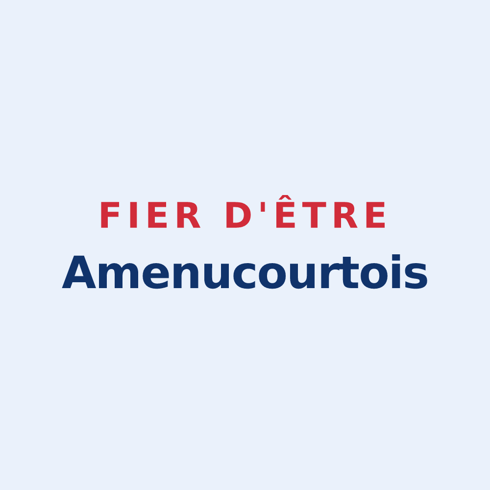 Sticker « Fier d'être Amenucourtois » — design pour Amenucourt