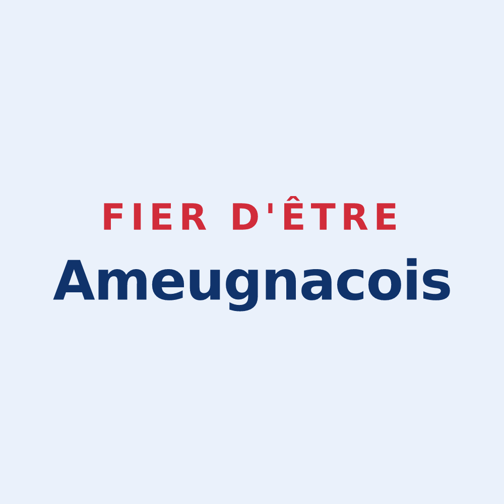 Sticker « Fier d'être Ameugnacois » — design pour Ameugny