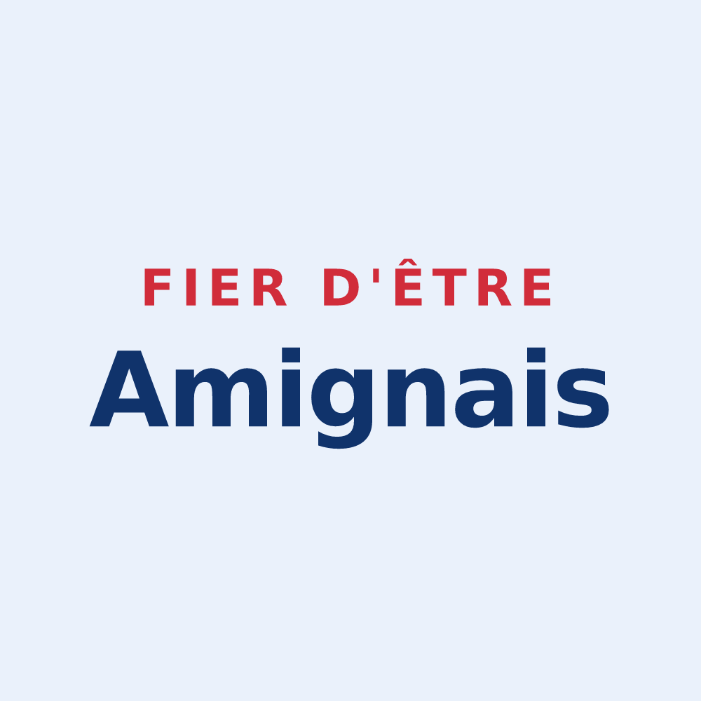Sticker « Fier d'être Amignais » — design pour Amigny