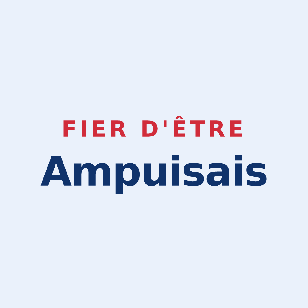 Sticker « Fier d'être Ampuisais » — design pour Ampuis