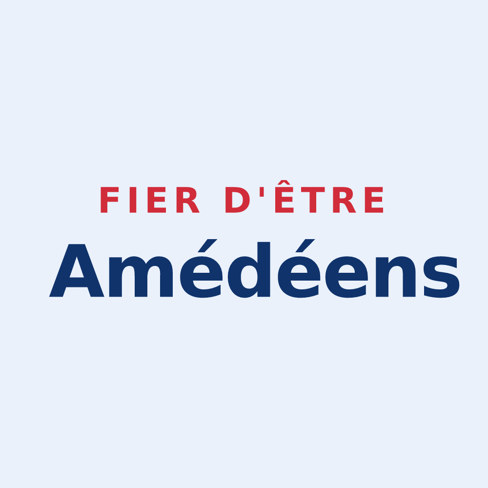 Sticker « Fier d'être Amédéens » — design pour Amy