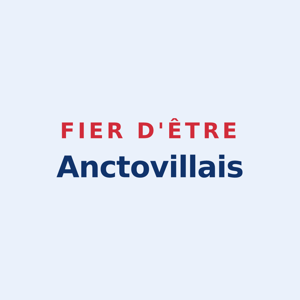 Sticker « Fier d'être Anctovillais » — design pour Anctoville-sur-Boscq