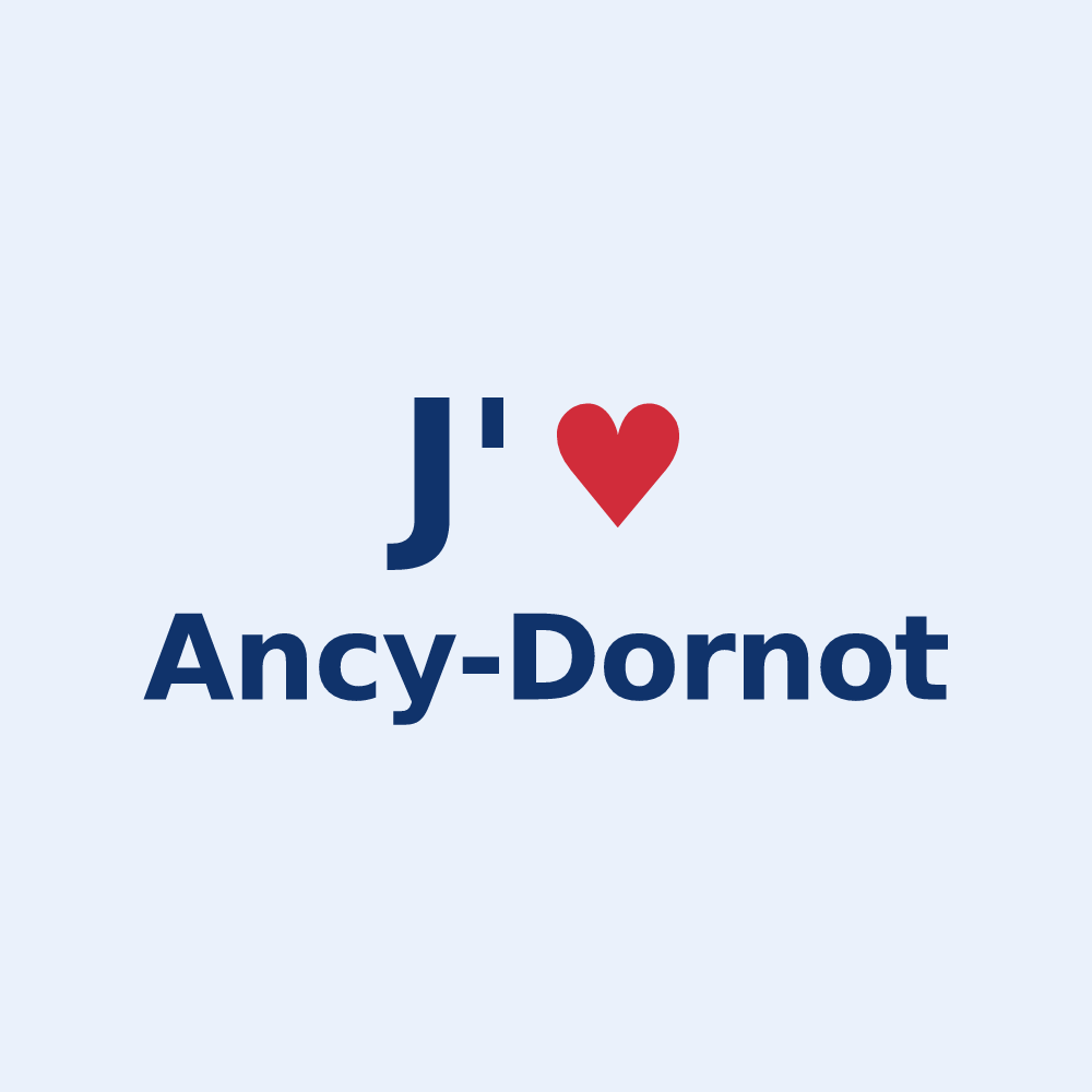 Sticker personnalisé Ancy-Dornot — design J'aime Ancy-Dornot