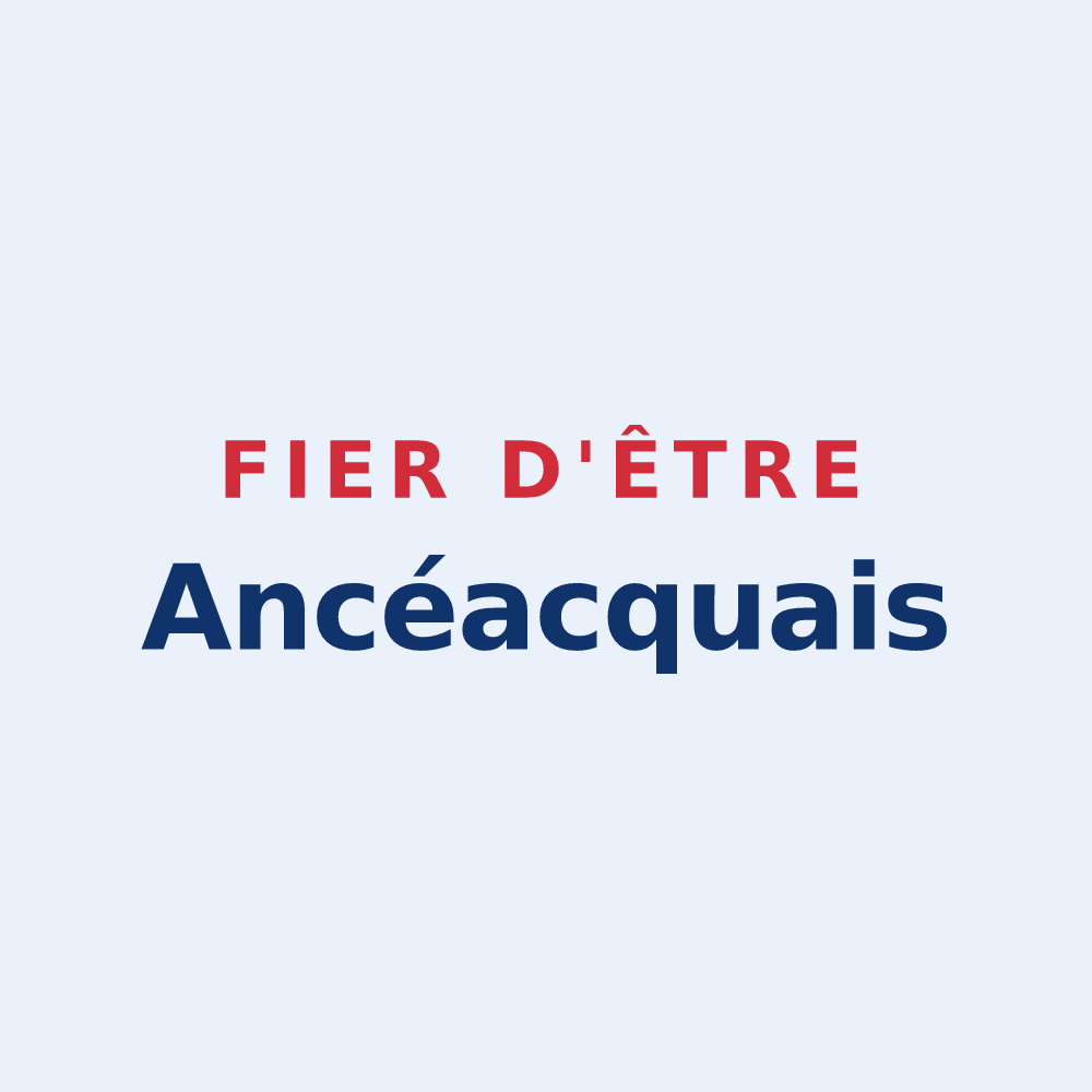 Sticker « Fier d'être Ancéacquais » — design pour Ancy-le-Franc