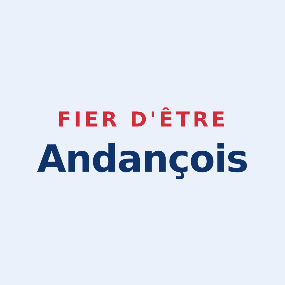 Sticker « Fier d'être Andançois » — design pour Andance