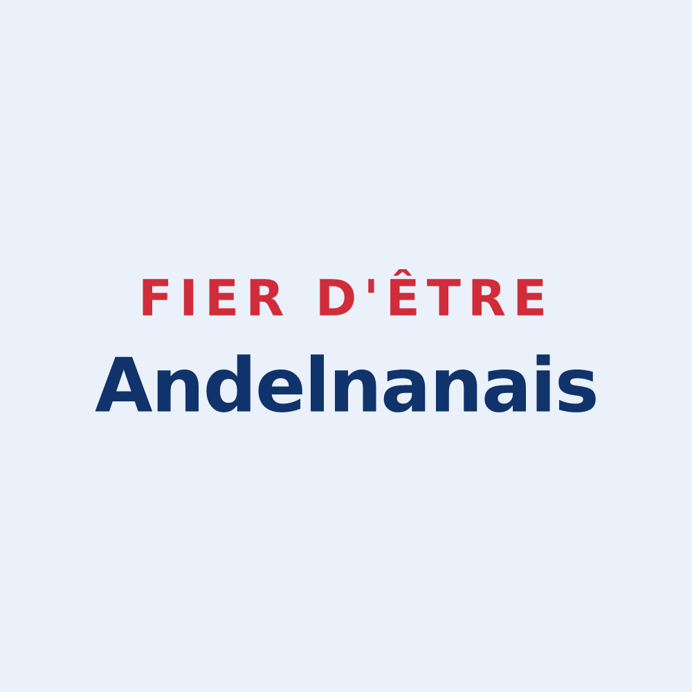 Sticker « Fier d'être Andelnanais » — design pour Andelnans