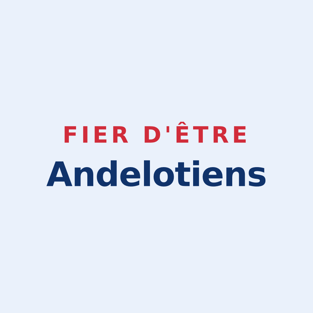 Sticker « Fier d'être Andelotiens » — design pour Andelot-Blancheville