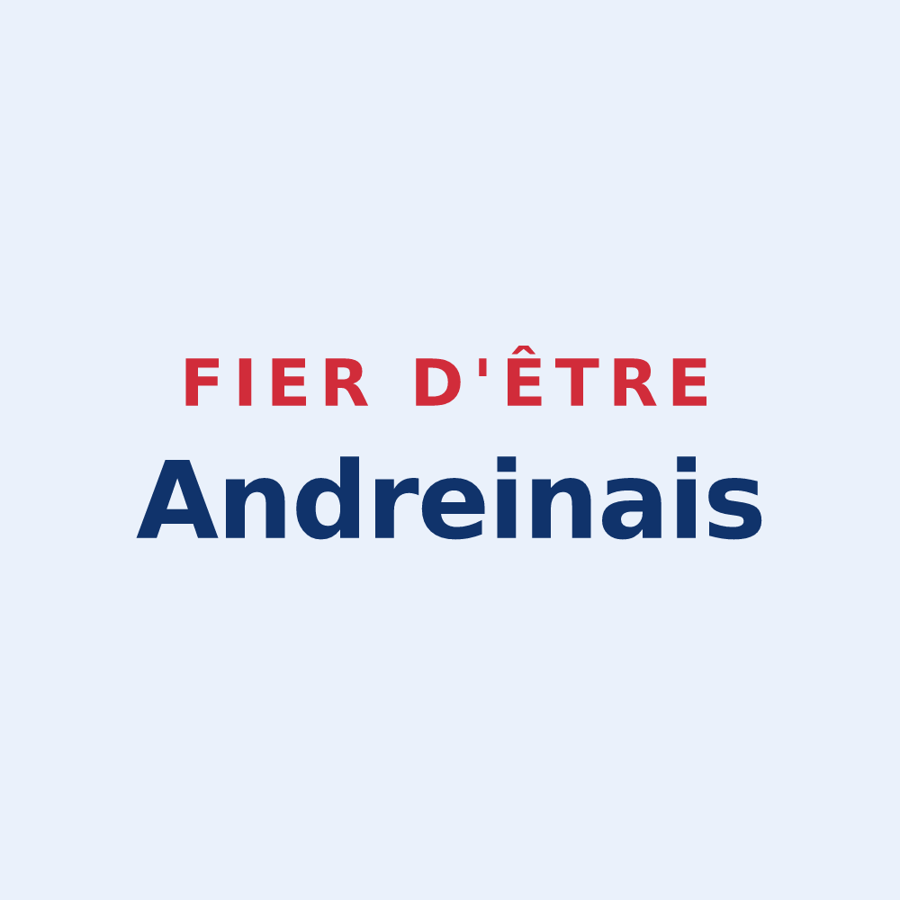 Sticker « Fier d'être Andreinais » — design pour Andrein