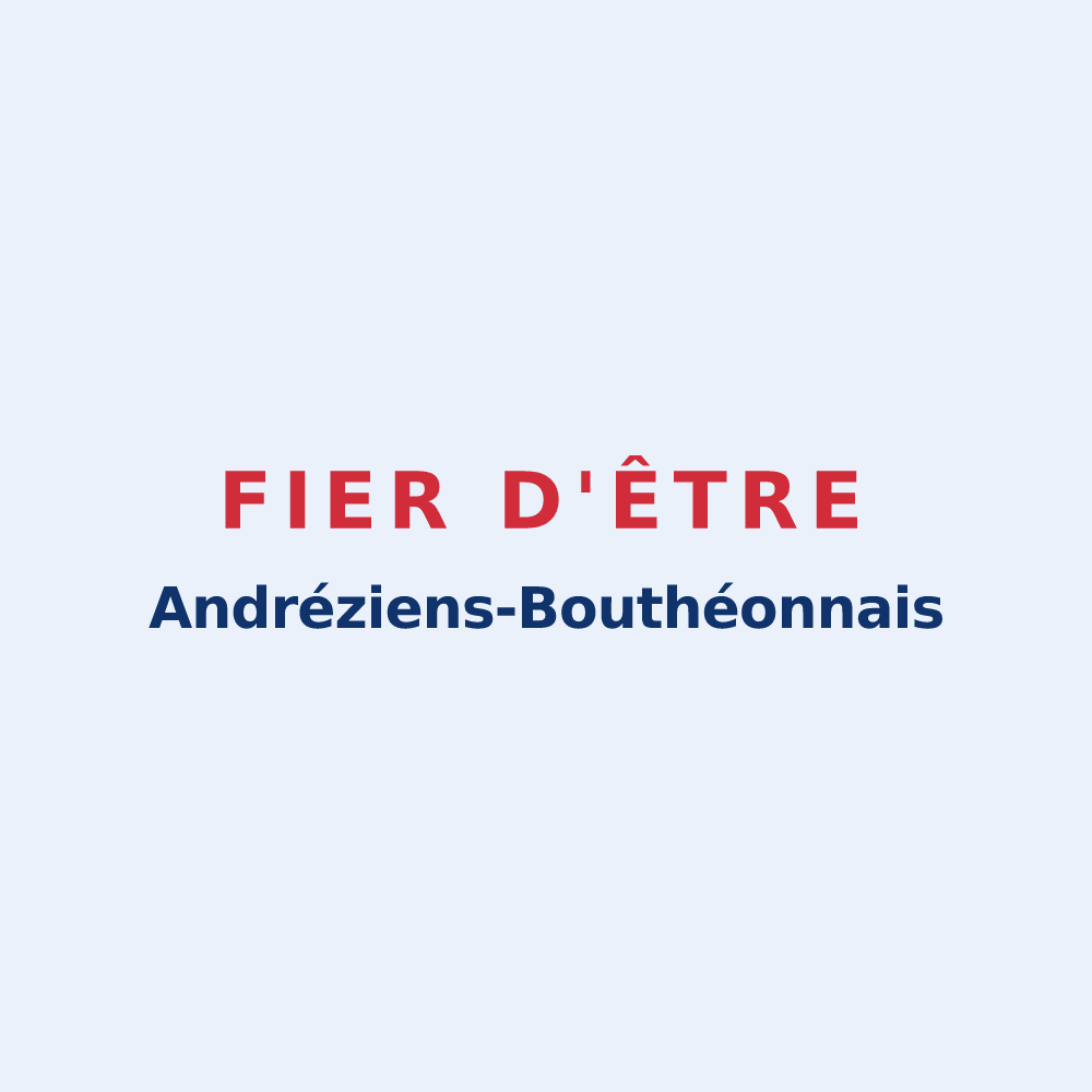 Sticker « Fier d'être Andréziens-Bouthéonnais » — design pour Andrézieux-Bouthéon