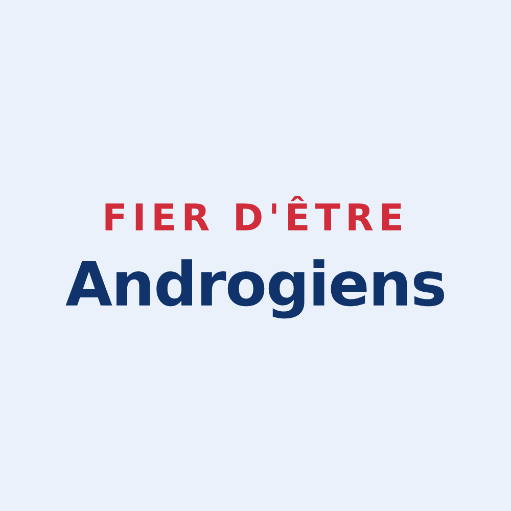 Sticker « Fier d'être Androgiens » — design pour Andryes