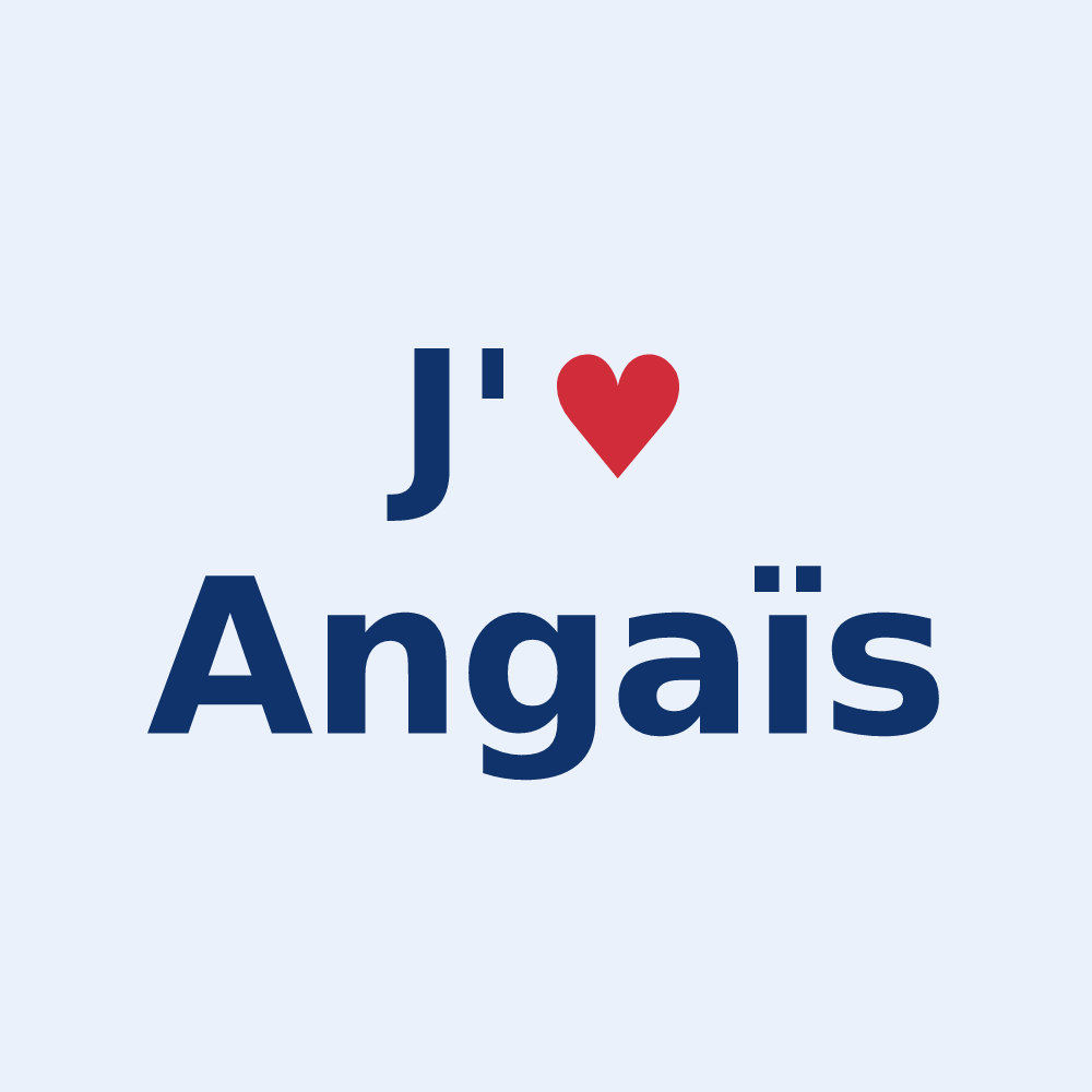 Sticker personnalisé Angaïs — design J'aime Angaïs