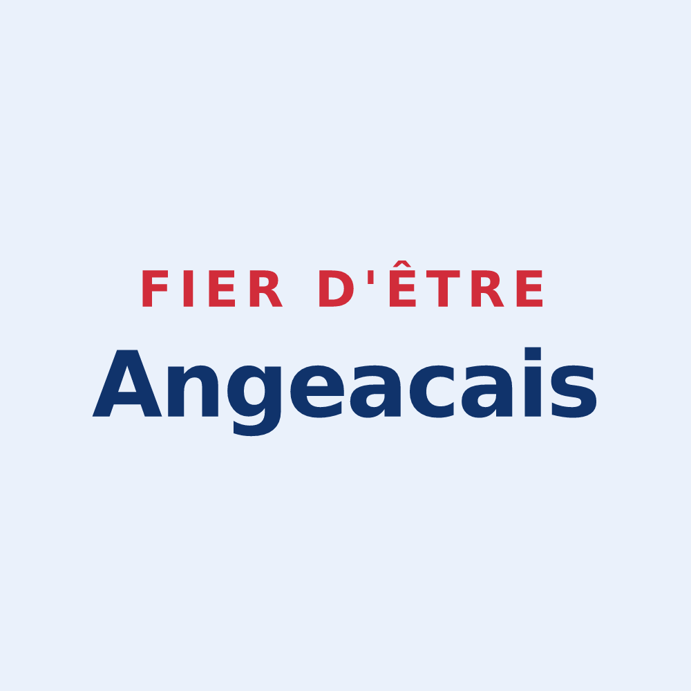 Sticker « Fier d'être Angeacais » — design pour Angeac-Charente