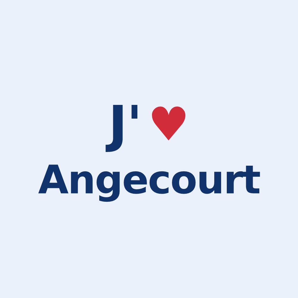 Sticker personnalisé Angecourt — design J'aime Angecourt