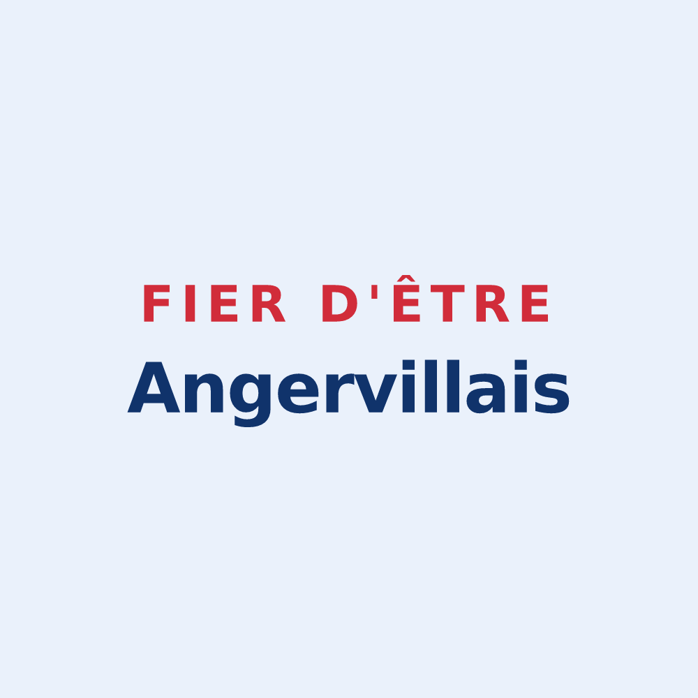 Sticker « Fier d'être Angervillais » — design pour Angerville-la-Martel