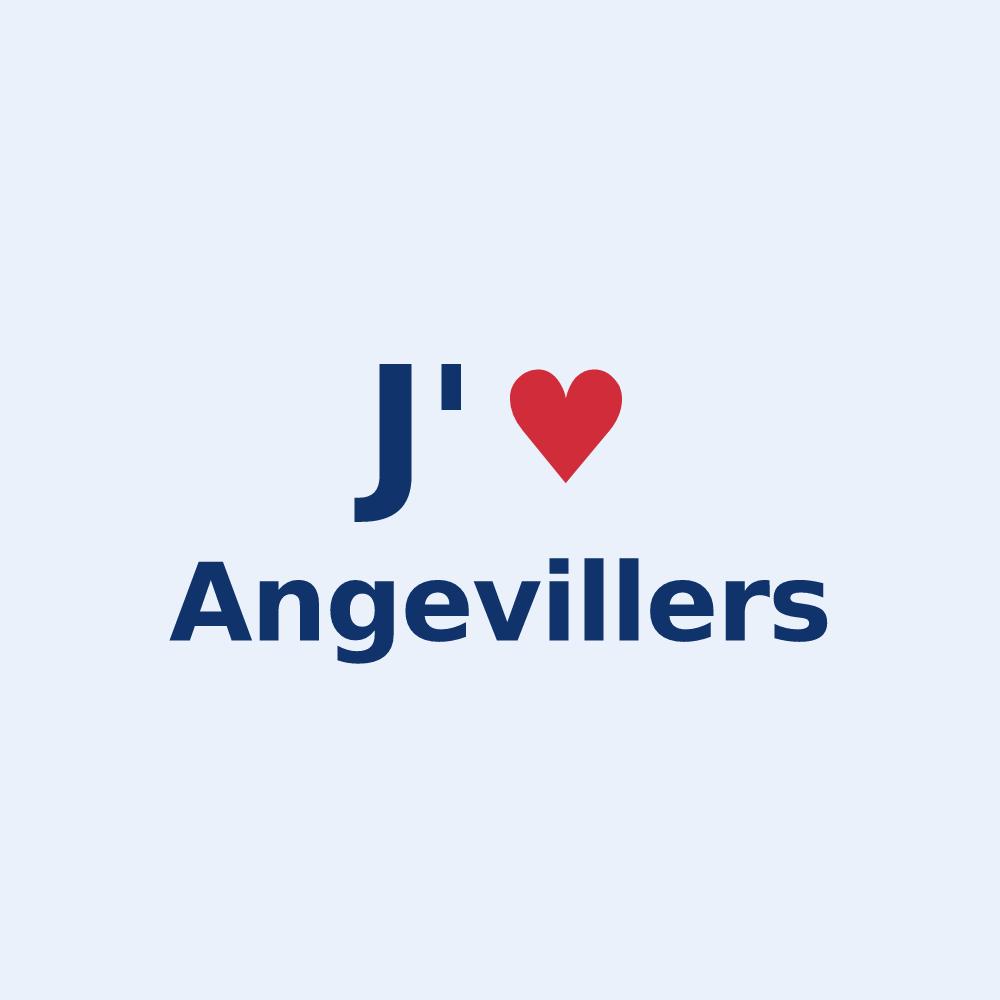 Sticker personnalisé Angevillers — design J'aime Angevillers