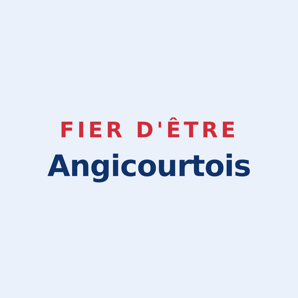 Sticker « Fier d'être Angicourtois » — design pour Angicourt