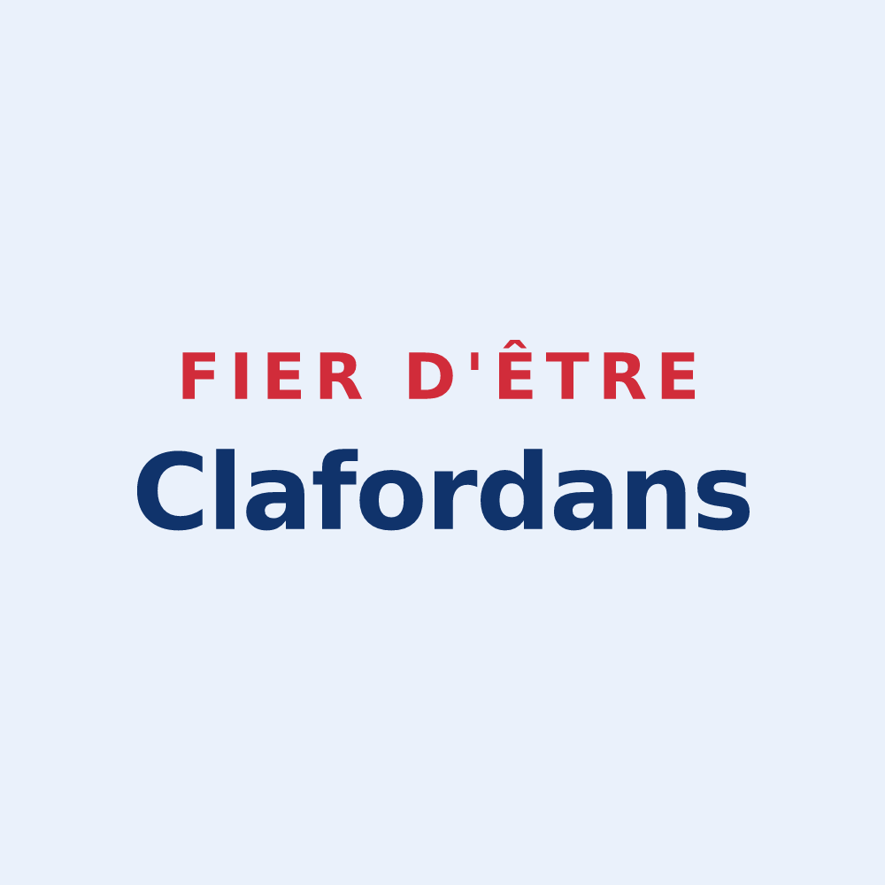 Sticker « Fier d'être Clafordans » — design pour Anglefort