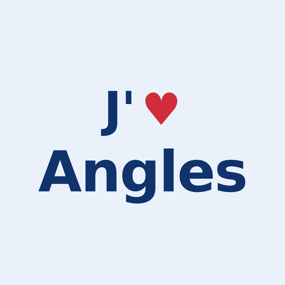 Sticker personnalisé Angles — design J'aime Angles