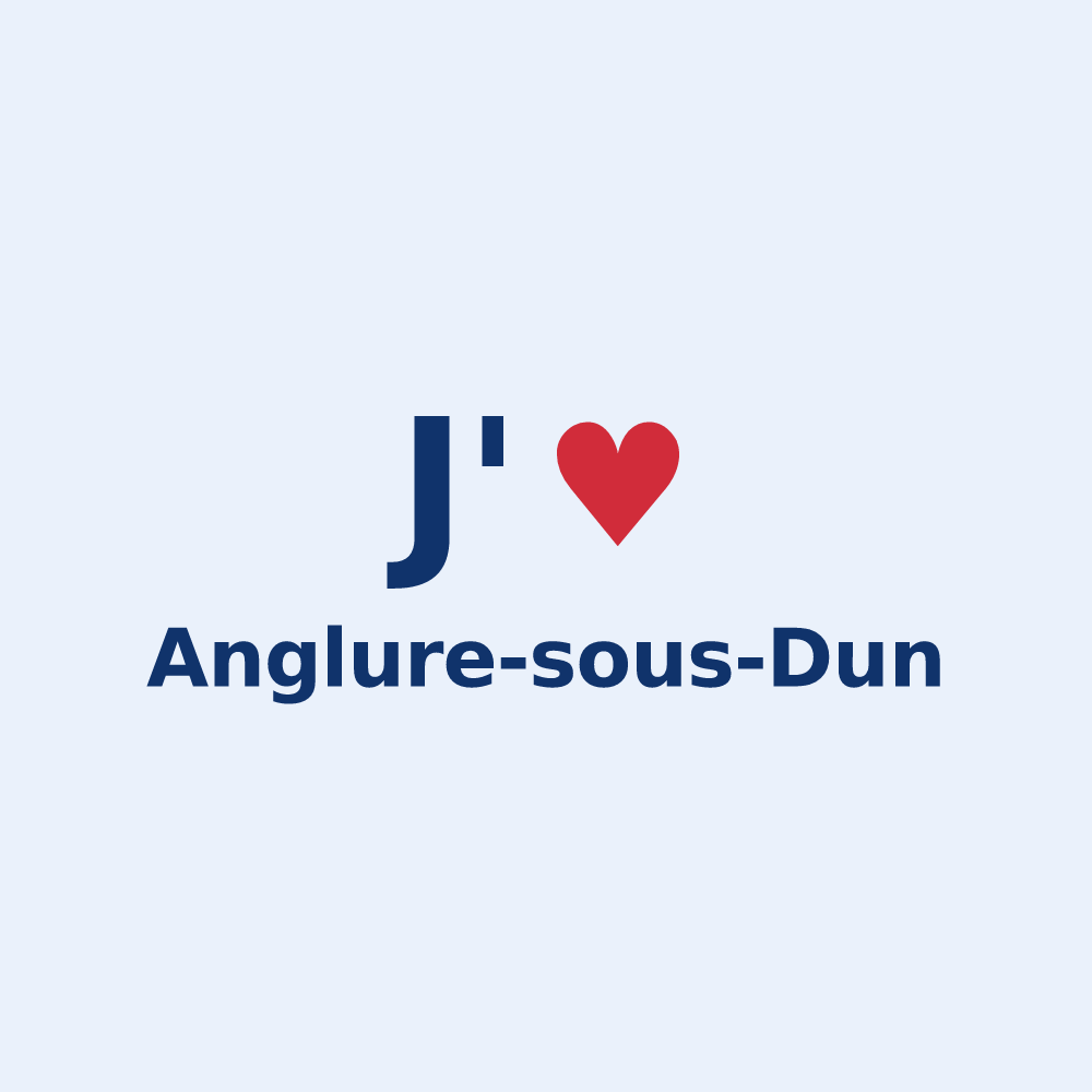 Sticker personnalisé Anglure-sous-Dun — design J'aime Anglure-sous-Dun