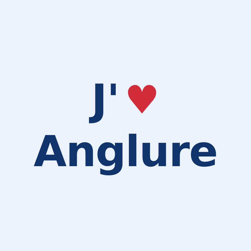 Sticker personnalisé Anglure — design J'aime Anglure