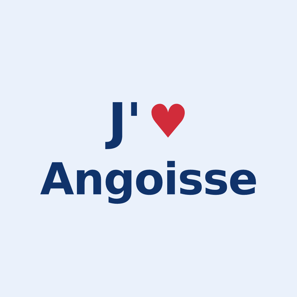 Sticker personnalisé Angoisse — design J'aime Angoisse