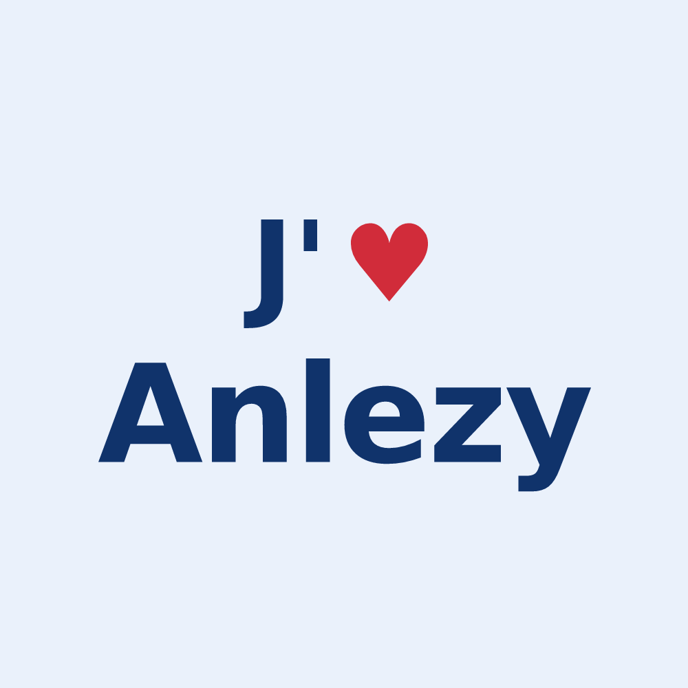 Sticker personnalisé Anlezy — design J'aime Anlezy