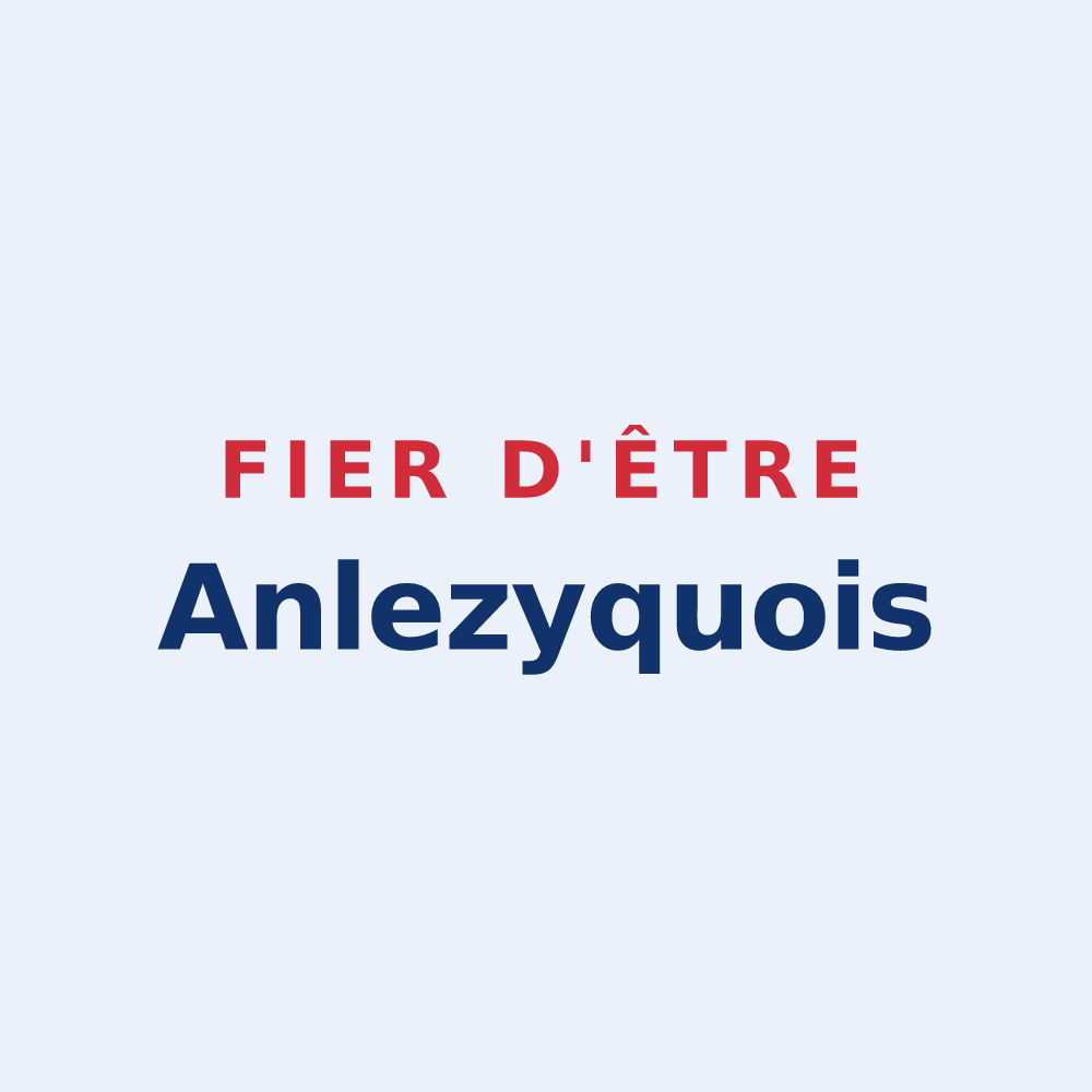 Sticker « Fier d'être Anlezyquois » — design pour Anlezy