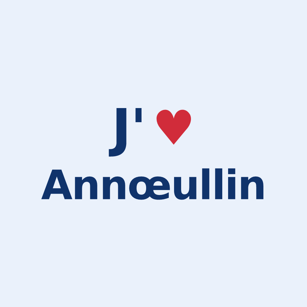 Sticker personnalisé Annœullin — design J'aime Annœullin
