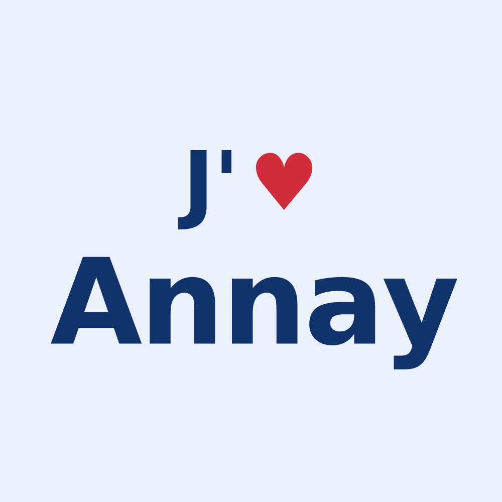 Sticker personnalisé Annay — design J'aime Annay