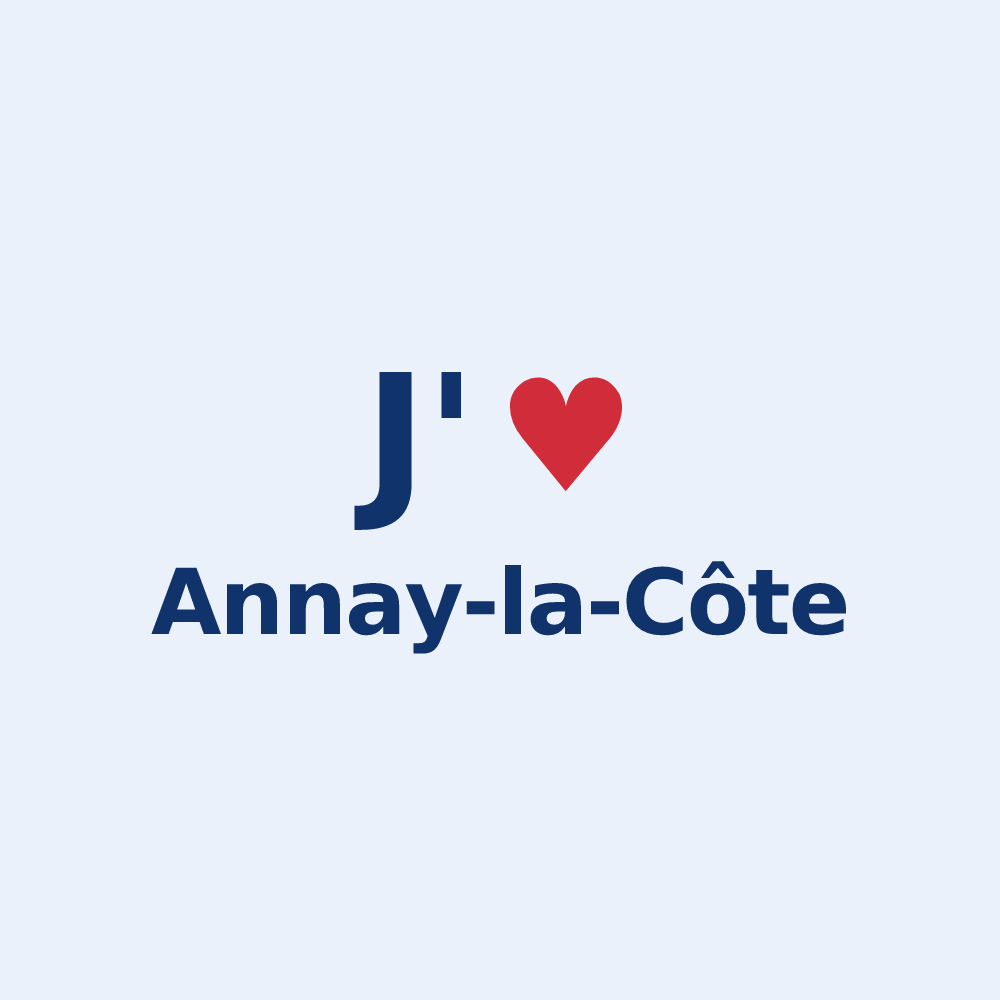 Sticker personnalisé Annay-la-Côte — design J'aime Annay-la-Côte