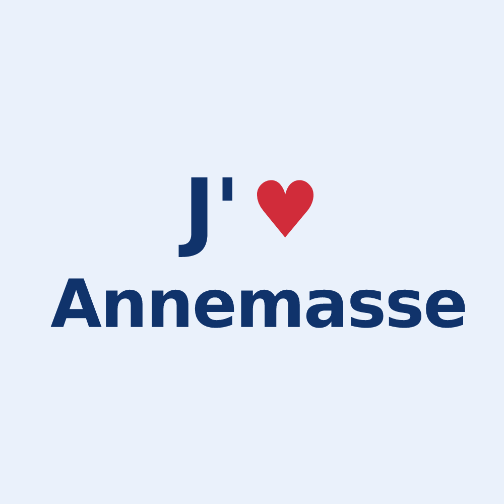 Sticker personnalisé Annemasse — design J'aime Annemasse