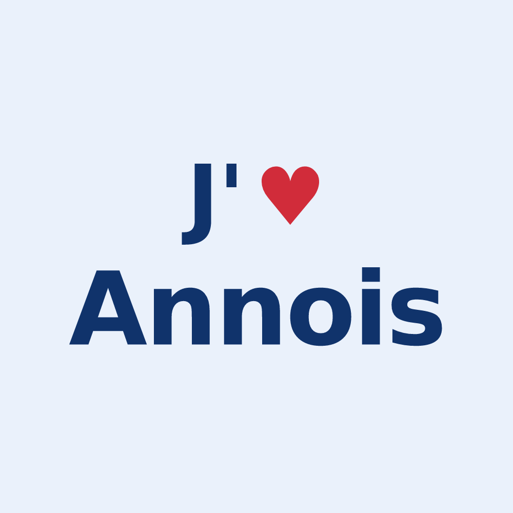 Sticker personnalisé Annois — design J'aime Annois