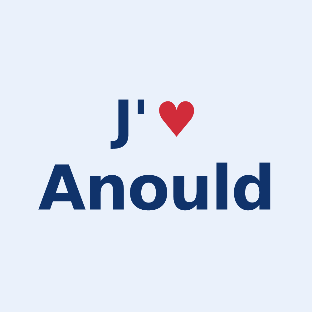 Sticker personnalisé Anould — design J'aime Anould