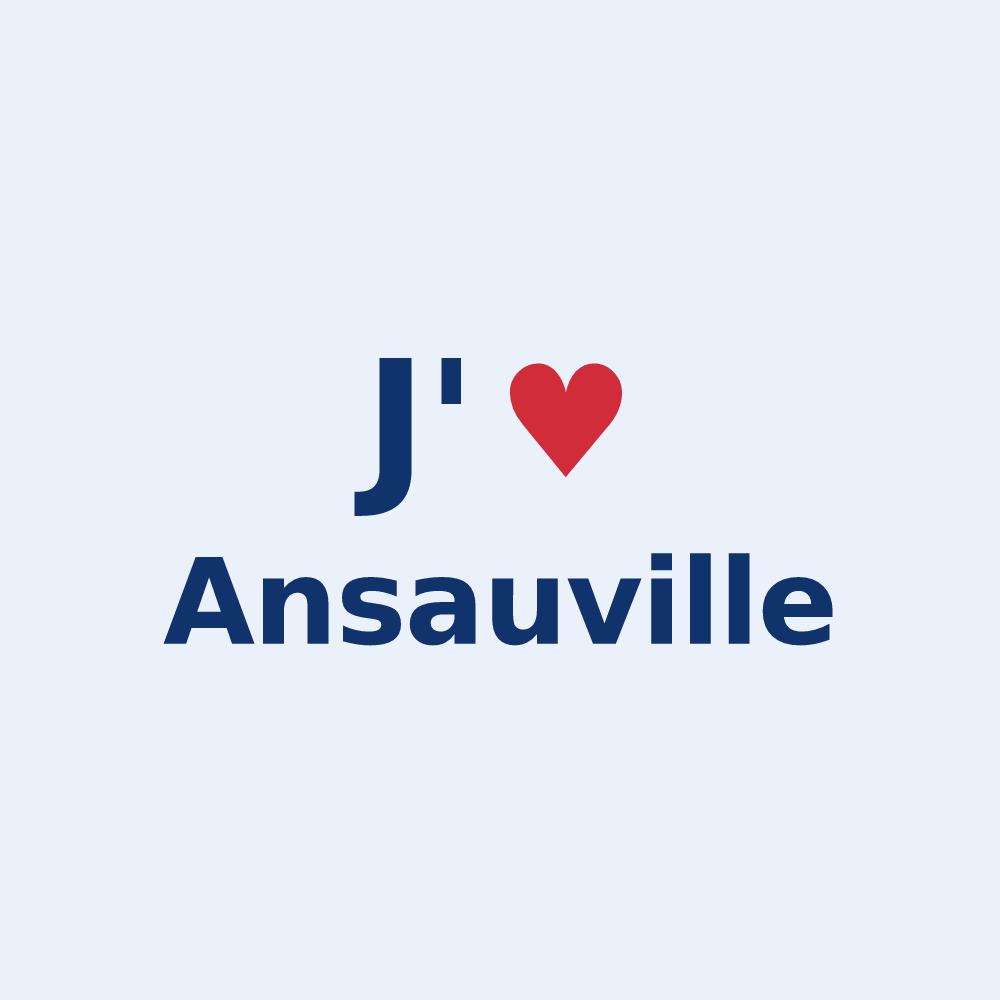 Sticker personnalisé Ansauville — design J'aime Ansauville